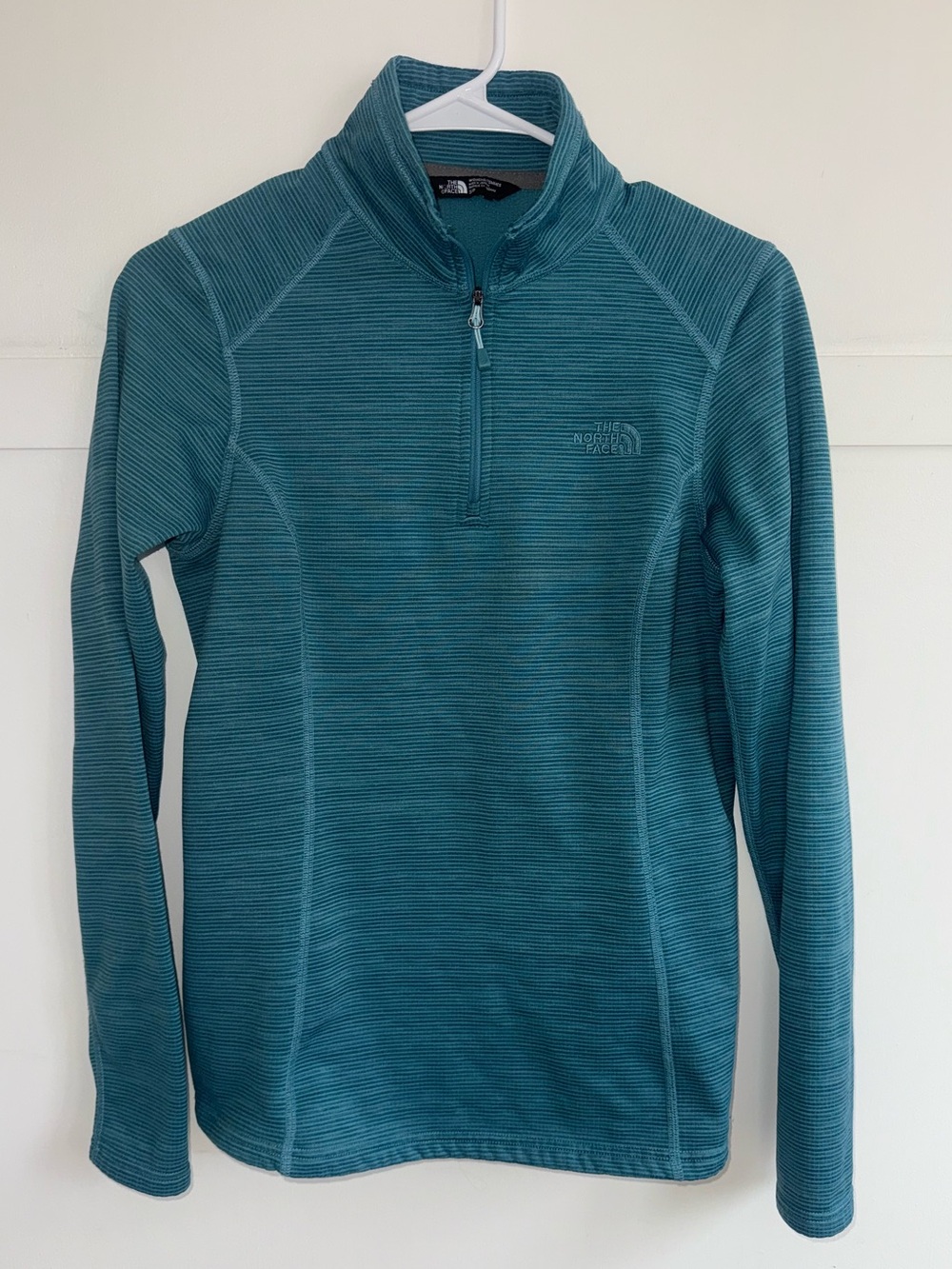 The North Face Women Glacier 1/4 Zip Teal Blue Fleece Pullover Jacket S Gorpcore